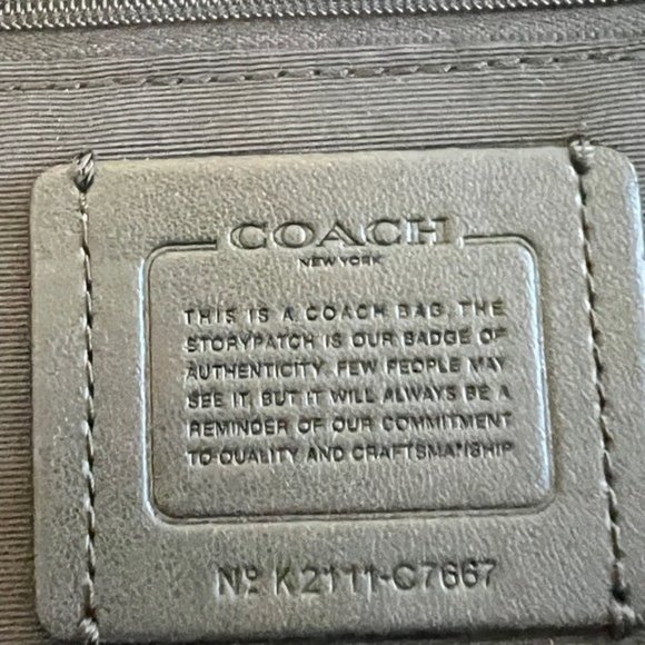 Coach Zebra Print City tote & wallet set brown black NWT - Picture 7 of 15